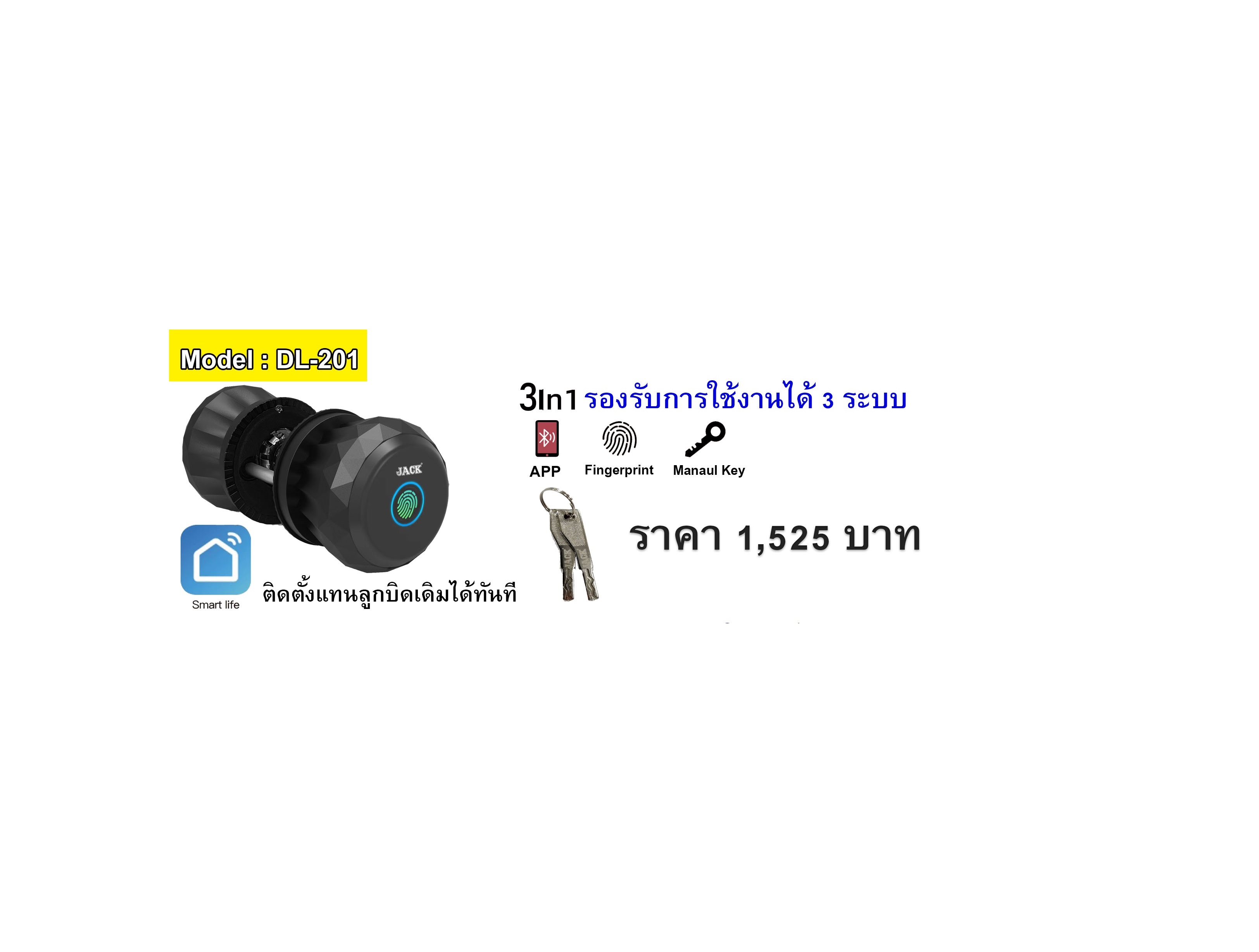 กุญแจดิจิตอล DL201
